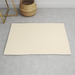 Solid Neutral Beige Area & Throw Rug