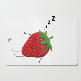 Strawberry sleeping Cutting Board