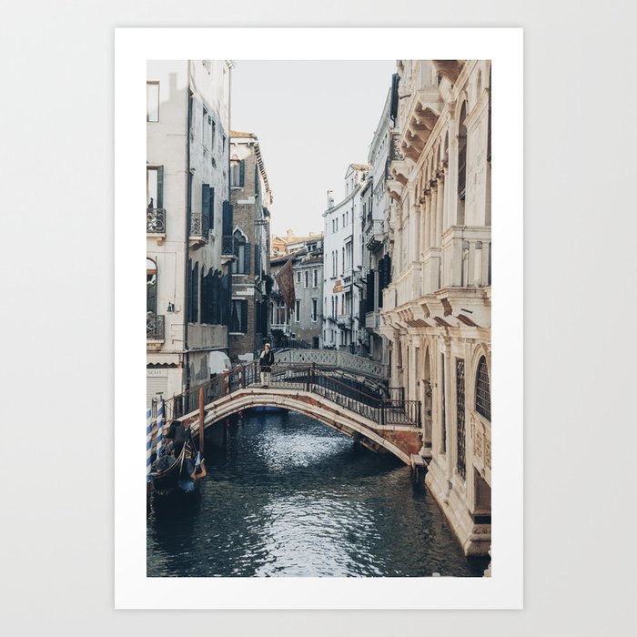 Venice bridges Art Print