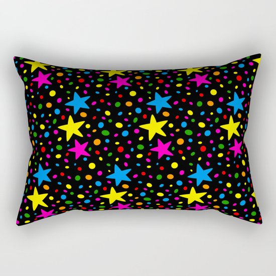 Colorful Stars Rectangular Pillow