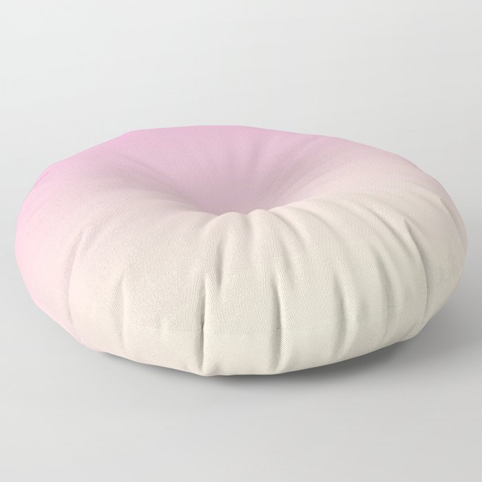 Pastel Millennial Pink Peach Gradient Floor Pillow