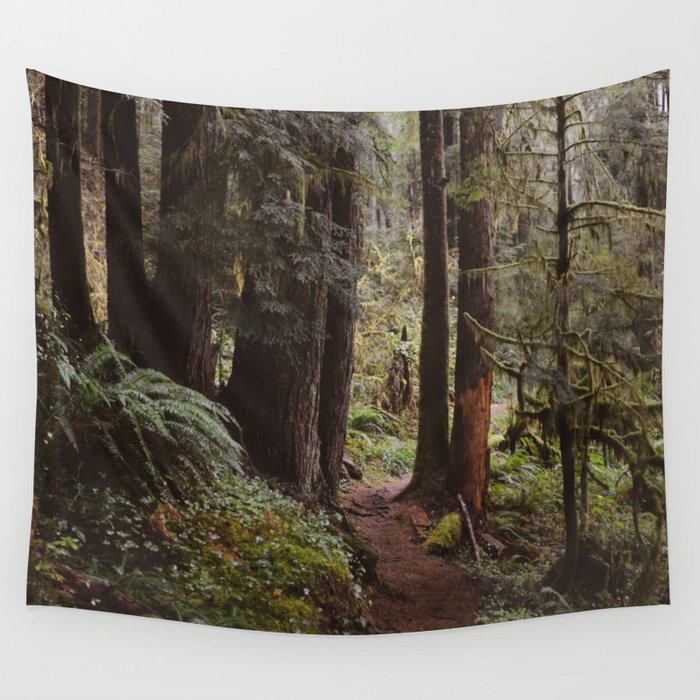 Vintage Hiking Trail Wall Tapestry