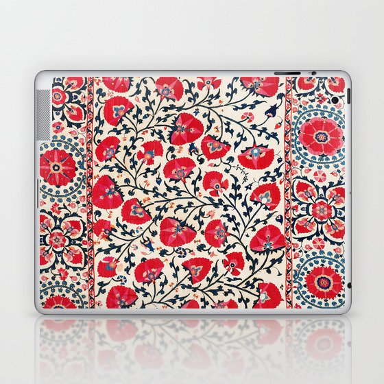 Shakhrisyabz Suzani Uzbekistan Embroidery Print Laptop & iPad Skin