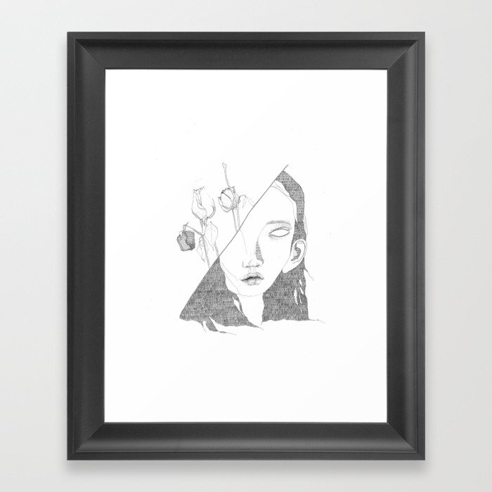 Shes Crazy and She Doesn't Care Framed Art Print