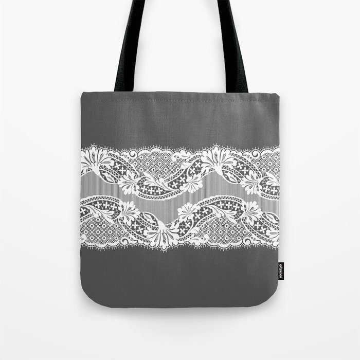 Black Lace Ribbon. Art Print by Monochrome Lace