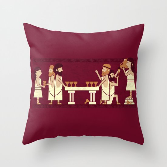 Toga Party Throw Pillow