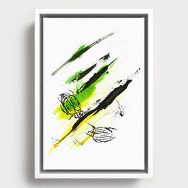 Acid Beetles Framed Canvas
