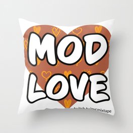 Mod Love Throw Pillow