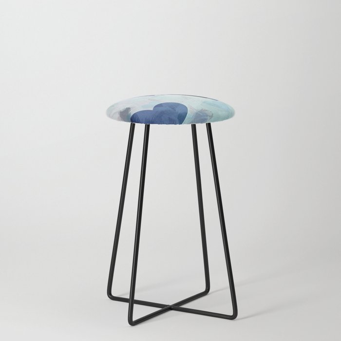 Blue Love Counter Stool