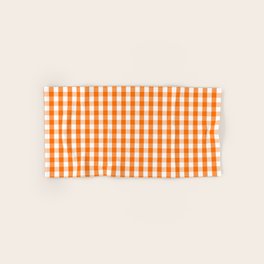 Orange And White Hand Bath Towels For Any Bathroom Decor Society6