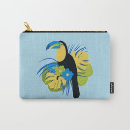 Tropical Toucan | Blue and Yellow Carry-All Pouch