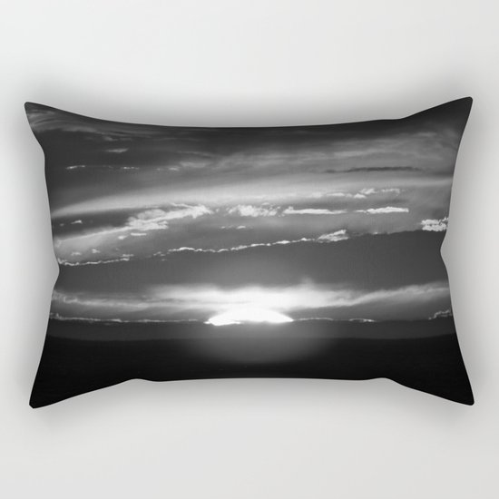 Black and White Delight Rectangular Pillow