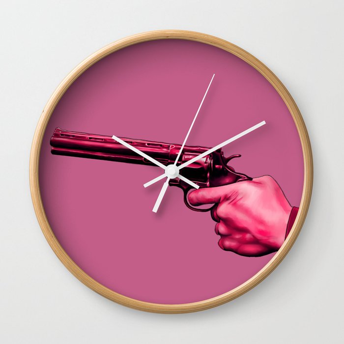Ruby Gun  Wall Clock