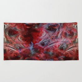 Nebula night terror Beach Towel