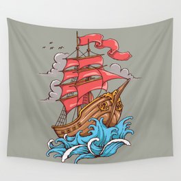 Sailing Ship Wall Tapestry
