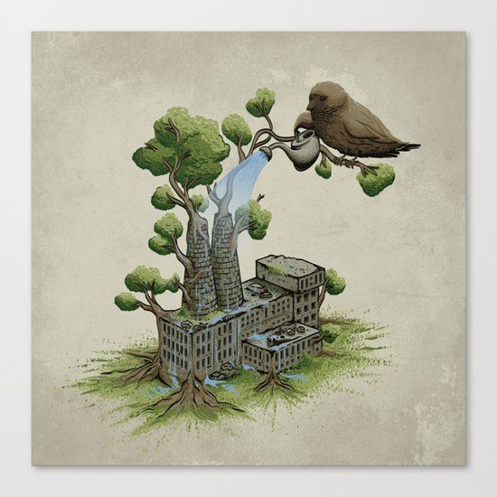 Factory Plant Canvas Print