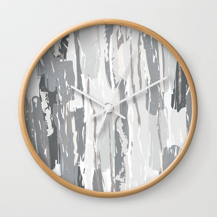 Christmas Splash - Silver Wall Clock