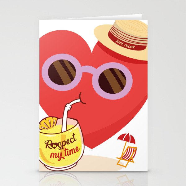 My Love Takes a Vacation Stationery Cards