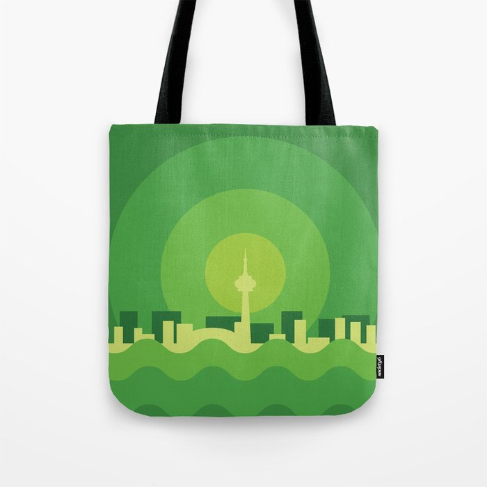 Toronto Minimalism Poster - Spring Green Tote Bag