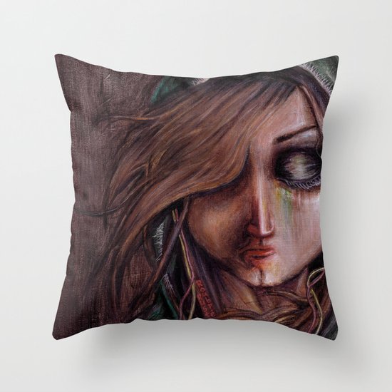 Disturbance of the pain-sensitive structures in my head Throw Pillow