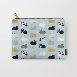 Cat Loaf Print Carry-All Pouch