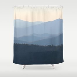 Blue Ridge Mountains Shower Curtain