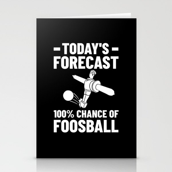 Foosball Table Soccer Game Ball Outdoor Player Stationery Cards