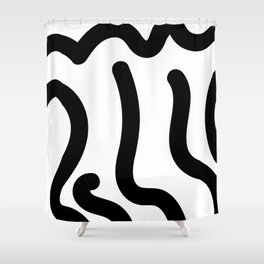 Black and White Shower Curtain