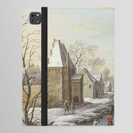 Wintergezicht Met Ijsvermaak iPad Folio Case