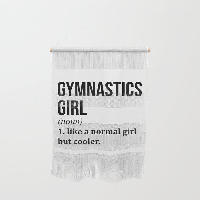 Gymnastics Girl Funny Quote Wall Hanging