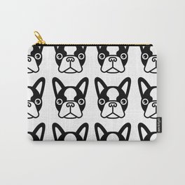 Boston Terriers by Blackburn Ink Carry-All Pouch | Terrier, Bostonterrier, Cute, Doggies, Graphicdesign, Puppy, Animal, Dogs, Dog, Pup 