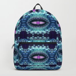 Peaceful Blue Splendor Geometric Digital Art Backpack