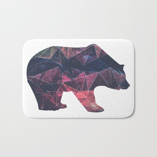 Bear - Geometric Galaxy Bath Mat