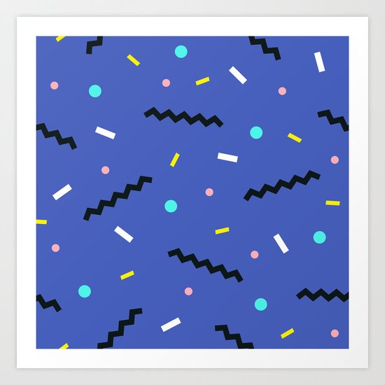 Memphis pattern 57 Art Print