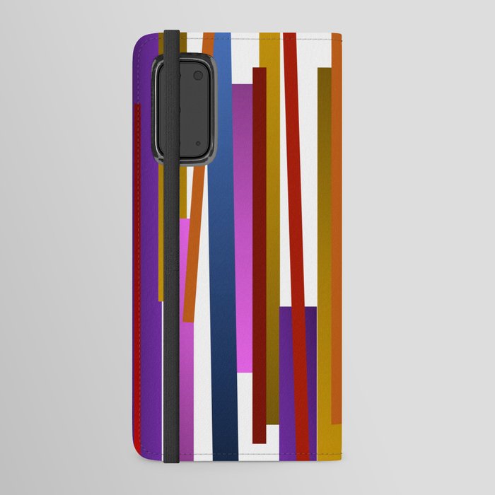 Lines | Purple Android Wallet Case