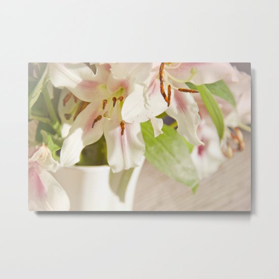 Lilies of the Field Metal Print