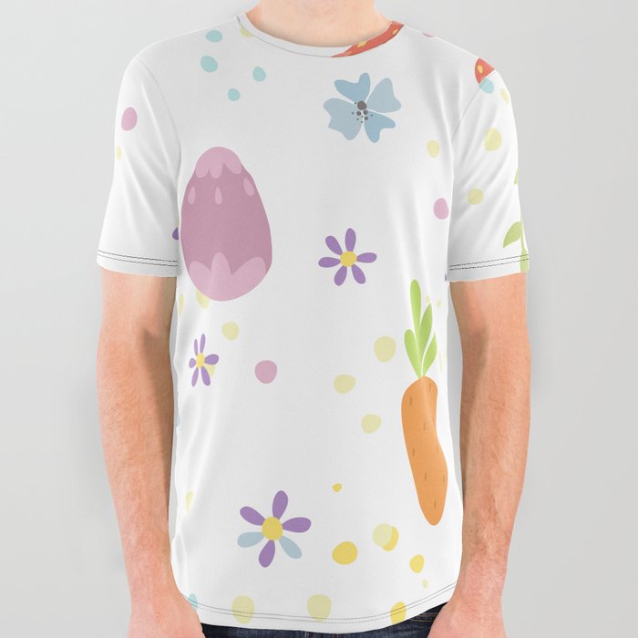 Easter Pattern All Over Graphic Tee