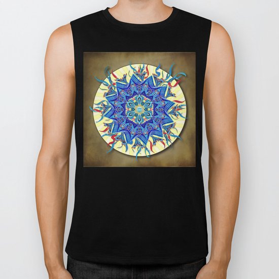 Smiling Mandala Biker Tank