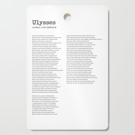 Ulysses - Alfred Lord Tennyson Poem - Literature - Typewriter Print Cutting Board