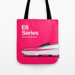 E6 Series Shinkansen Side Profile Tote Bag