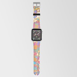 Floral Aesthetic pattern - Flowers and Leaves- nature designs Apple Watch Band