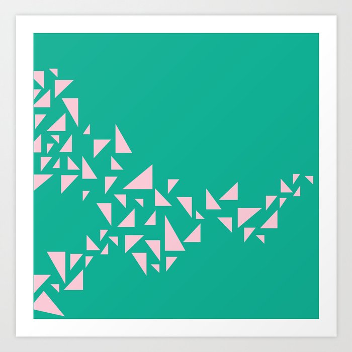 triangle wind - hers Art Print by Cottinger | Society6