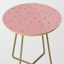 Spots And Celebration in Pink Side Table
