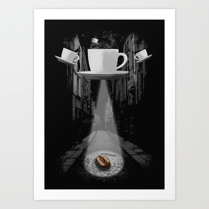 Mr. Coffee Bean Art Print