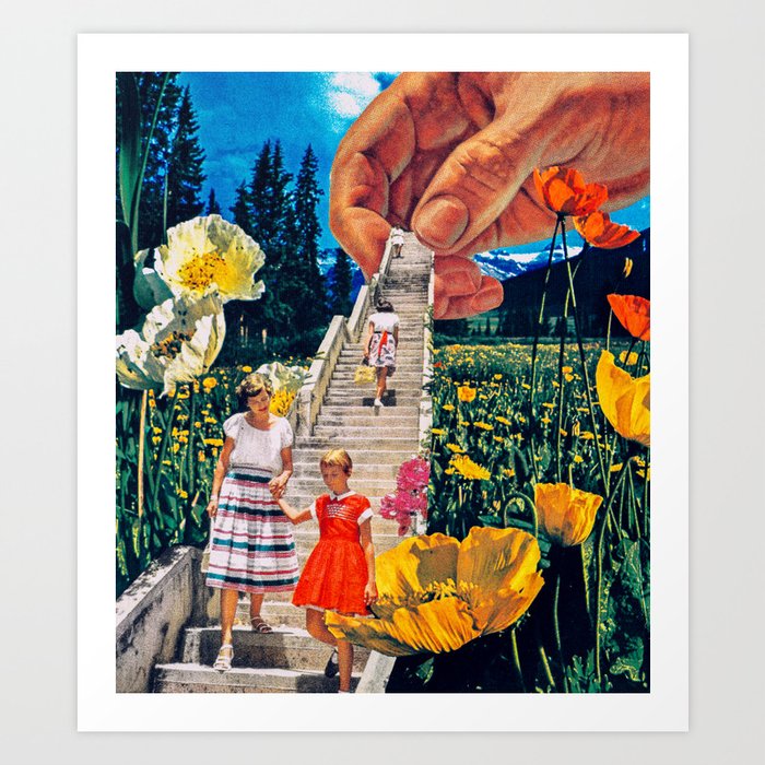 In the Flowers Art Print