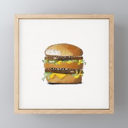 My favorite burger Framed Mini Art Print