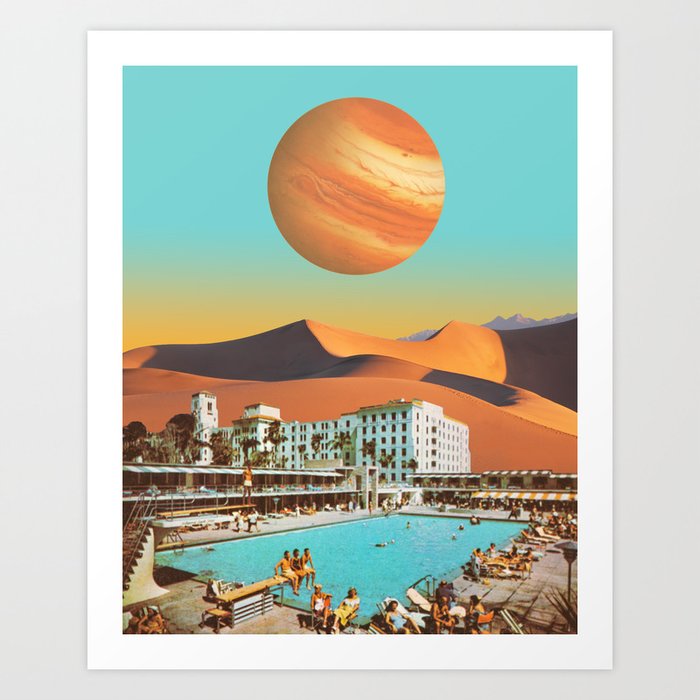 Hotel Postcard Art Print