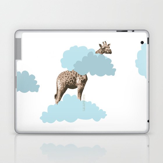 Giraff in the clouds . Joy in the clouds collection Laptop & iPad Skin