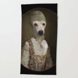 Chien Beach Towels Society6