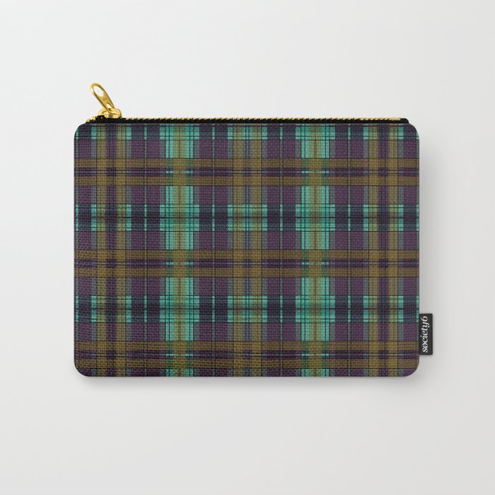 Colorful Plaid Carry-All Pouch